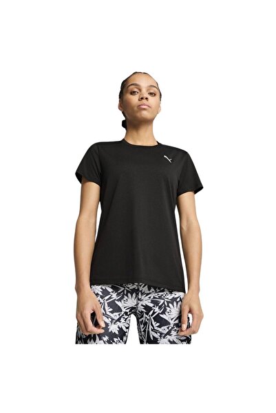 Puma Tad Essential Crew Γυναικείο μπλουζάκι για τρέξιμο σε μαύρο χρώμα ΓΥΝΑΙΚ...