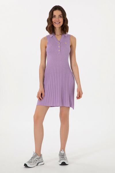 U.S. Polo Assn. Rochie de tricotaj pentru femei liliac 50299466-vr034