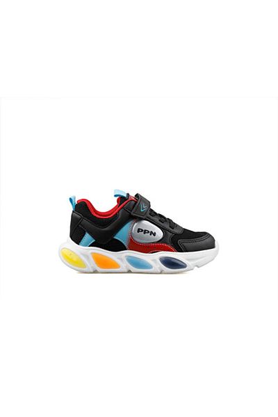 pepino Pantofi casual unisex pentru copii 1901-PATIK-NEGRU-ROSU Negru Roșu
