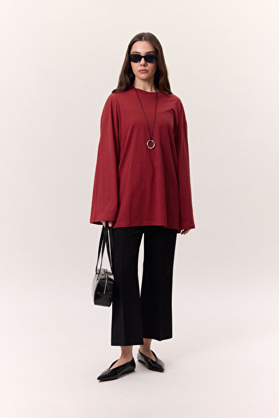 Manuka Oversize Tshirt - Top Scarecrow Red