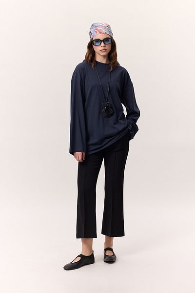 Manuka OVERSIZE-T-Shirt mit weitem Ärmel, dunkelblau