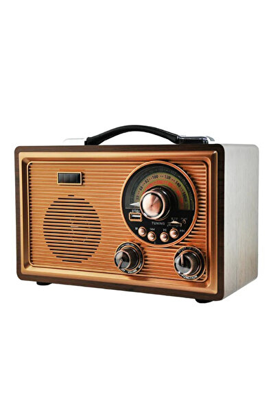 JUNGLEE NOSTALJİK RADYO BLUETOOTH SPEAKER ŞARJLI SD KART USB GİRİŞLİ MP3 ÇALA...