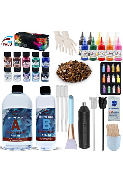 Generic Resin Art Set Falu Art 6 In 1 Resin Tool Kit