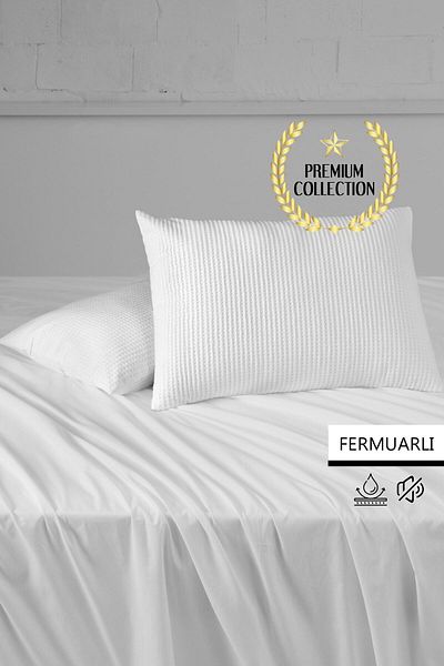 Mislina Home Saltea de protectie de perna cu fermoar rezistenta la apa lichida premium 50x70 cm