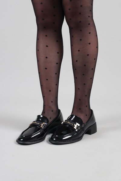 Birikon LİNA Rugan Loafer SİYAH