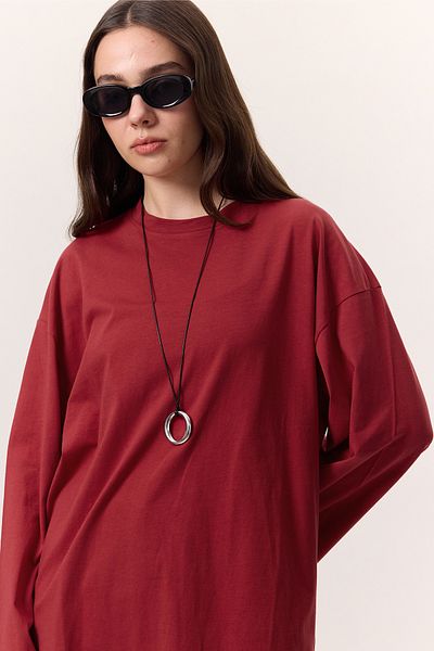 Manuka Übergroßes T-Shirt – Top Scarecrow RED