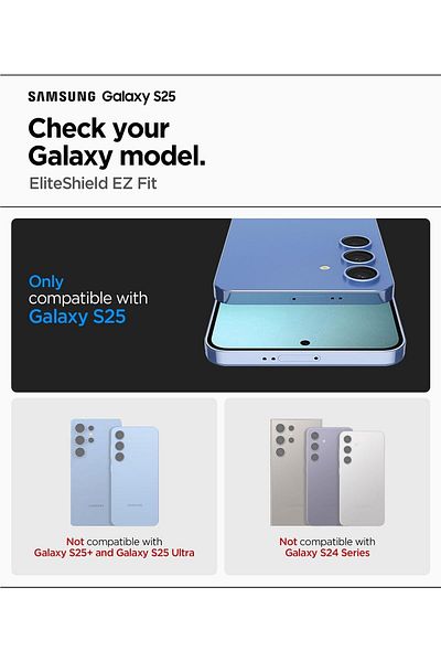 Spigen Spigen Elite Shield HD for Samsung Galaxy S25 Screen Protector Case Friendly Flexible Film 1 PACK
