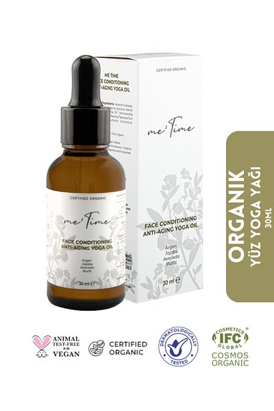 me time Organic Facial Yoga Massage Oil |   Anti-Aging & Wrinkle, Aromatherapy 30ml