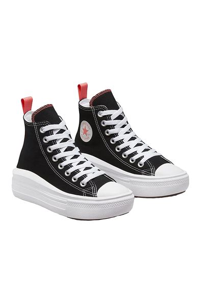 converse Chuck Taylor All Star Move Unisex Kids Black Casual Shoes