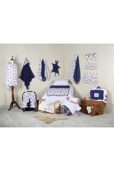 LUCKKA 29 Parça Müslin Bebek Bakım Çantası - Müslin Set - Ztçanta