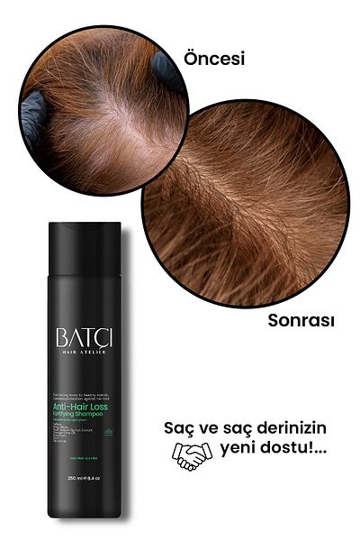 Batçı Hair Atelier Anti-Hair Loss Fast Hair Growth Volumizing Repair Nourishing Shampoo 250 ml