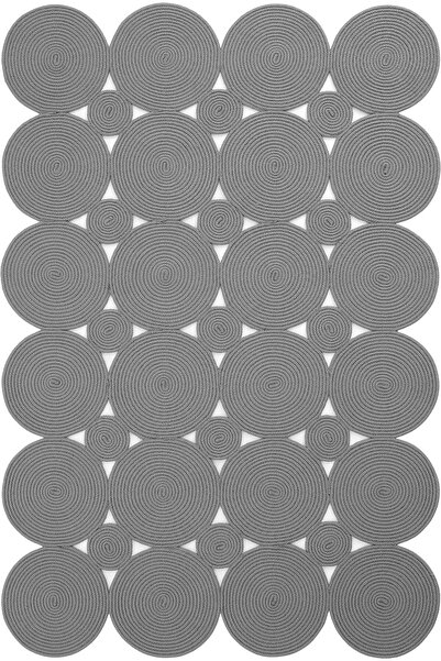 Halımax Milda 43 Gri Çift Taraflı Jüt Hasır Kilim Dikdörtgen Halı Dekoratif Antre Mutfak Balkon Banyo Halısı