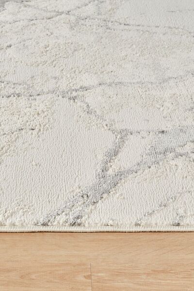 Kaşmir Halı 7/24 Sahara Blanca Gri Salon Mutfak Halısı Yolluk