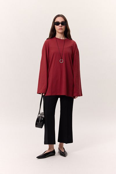 Manuka Übergroßes T-Shirt – Top Scarecrow RED