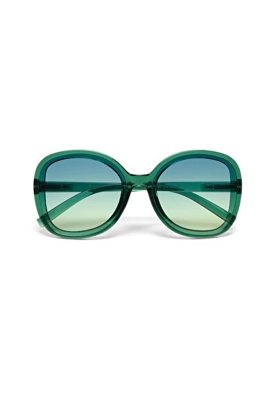 Okkia Anna Butterfly Sunglasses Green/Yellow Gradient