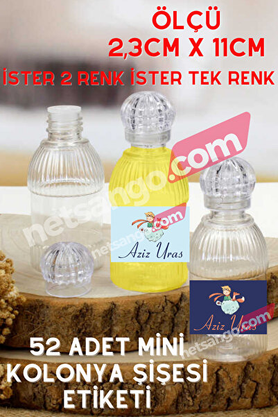 Netsan Etiket Küçük Prens Desen 52 Adet Kolonya Etiketi - 2,3x11cm Kuşe Stick...