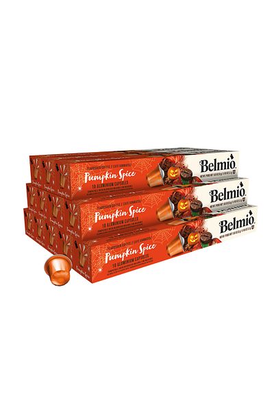 Belmio Pumpkin Spice Flavour Coffee Capsules Compatible with Original Line Machines Only Pack of 12