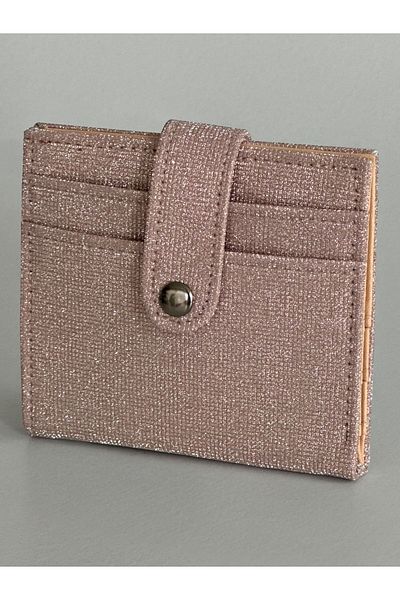 Boutiquehaki Bunny Glitter Card Holder Detail Wallet
