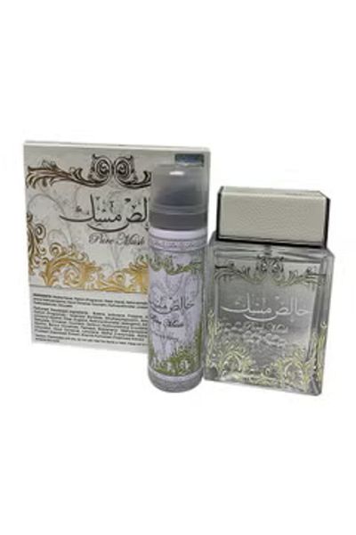 SHEIKH AL OUD Pure Musk Gift Set of 2 (1 Musk Khaleesh Perfume 100ml, 1 Deodorant Spray 75ml)
