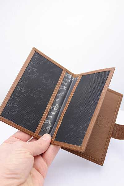 willpolo Шкіряний паспортний футляр та гаманець великого розміру