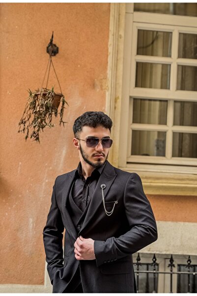 Dupont Slim Fit Yelekli Takım Elbise