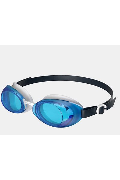SPEEDO نظارات السباحة جيت 2.0 للبالغين باللون الأزرق/الأبيض/الأسود 8-00466717951