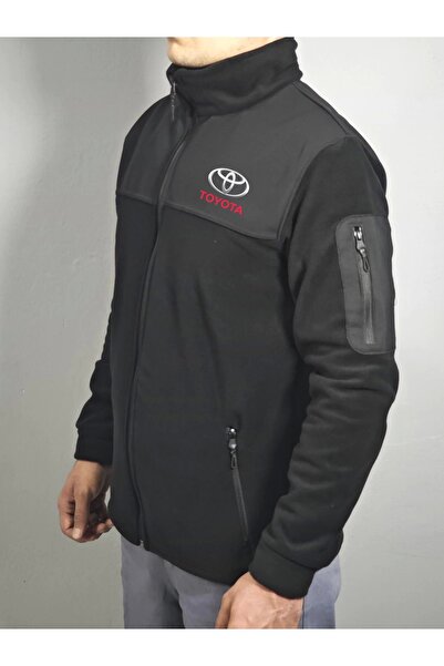 dafri TOYOTA LOGO BASKILI FERMUARLI POLAR CEKET