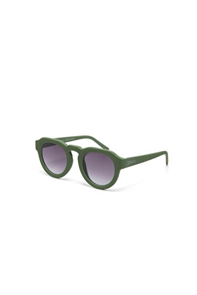 Okkia Zeno Round Unisex Verde Sunglasses Black Gradient