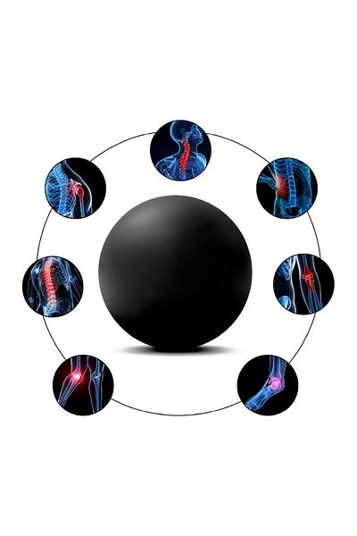 Champ Kit Lacrosse Massage Ball, Deep Tissue Trigger Point Therapy for Muscle Relief & Blood Circulation Boost
