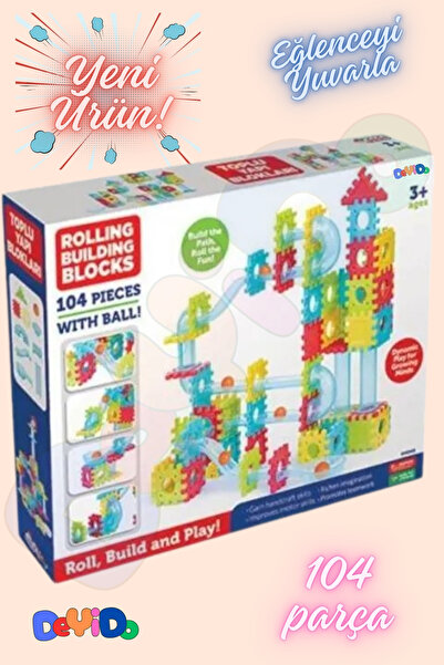 DeYiDo Eğlenceli Toplu Yapı Blokları Oyunu Eğitici Le go Puzzle Tasarım Beceri Gelişim Oyuncağı 104 Parça