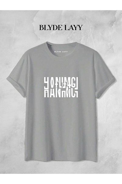 BLYDE LAYY Hanımcı Beyci Dear Combination Folded Design Smoked Oversize Tshirt Set of 2
