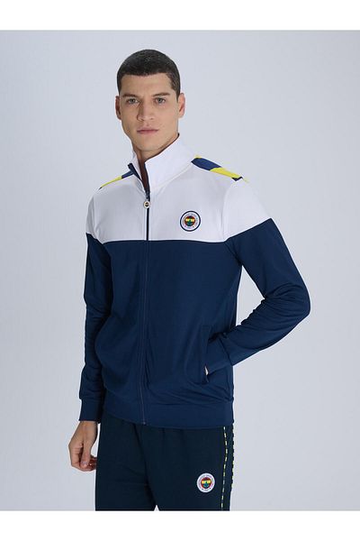 Fenerium Mikina Fenerbahce 3-farbiges Tribune-gestreiftes Herren