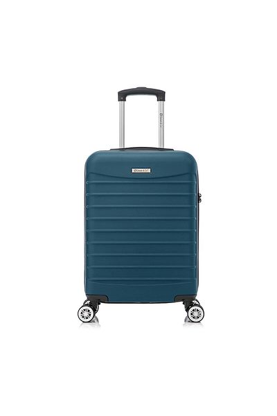 Quasar & Co. Troler Cabina ®,line,55x36x20cm,fermoar Antifurt,cifru,4 Roti 360°,abs,albastru Petrol