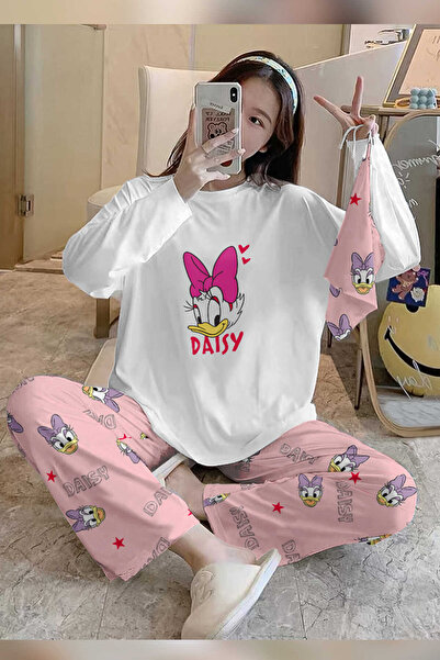 PEMBİŞ HOMEWEAR Bahd Daisy Süpersoft Kadın Pijama Takımı 2991