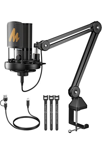 MAONO Pm450s - Usb/xlr Dinamik Mikrofon Podcast Kayıt Içerik Ev Stüdyosu Sesl...