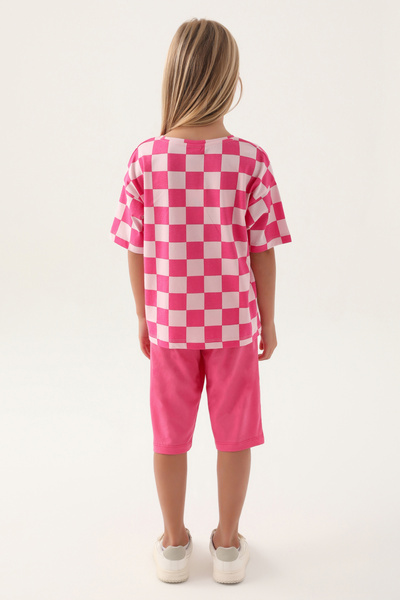 U.S. Polo Assn. Girl's Pink Shorts Top and Bottom Set 50315399-Vr041