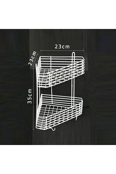 Generic 2-Tier Multipurpose Wall Corner Storage Shelf