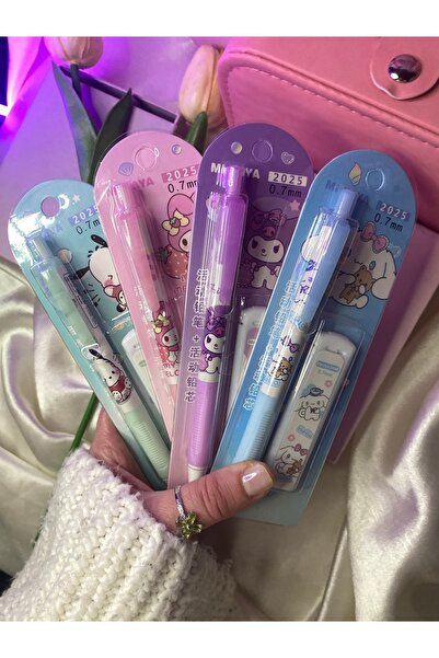 SANRIO Sanrıo karakterli uçlu kalem ve uç seti . (1 ADETTİR) model seçilebilir