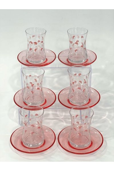 LAV Lv Lovely 6 Personality 12 Piece Floral Decorated Tea Set