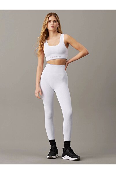 Calvin Klein Kadın Beyaz Bel Lastikli Spor Büstiyer