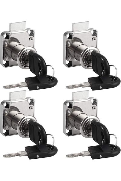 Generic 22mm Security Cabinet and Drawer Lock with Key - Versatile Lock for Furniture, Drawers, Homes and Offices
