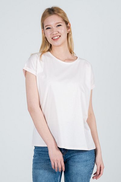 Kyron 100% Cotton Striped Low Arm Tip Double Women's T-Shirt - with Different Color Options