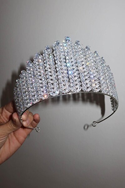 TAKIŞTIR Zircon Stone Bride/Henna/Engagement/Promise Design Crown