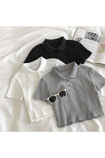 Elysira Γυναικείο μπλουζάκι με κουμπιά με κολάρο πόλο