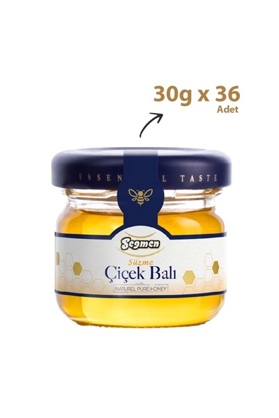 Seğmen Süzme Çiçek Balı Kavanoz 30g (36'lı)