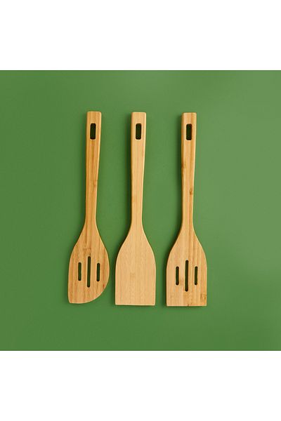 AROW Bamboo Spatula Set of 3 - Cream