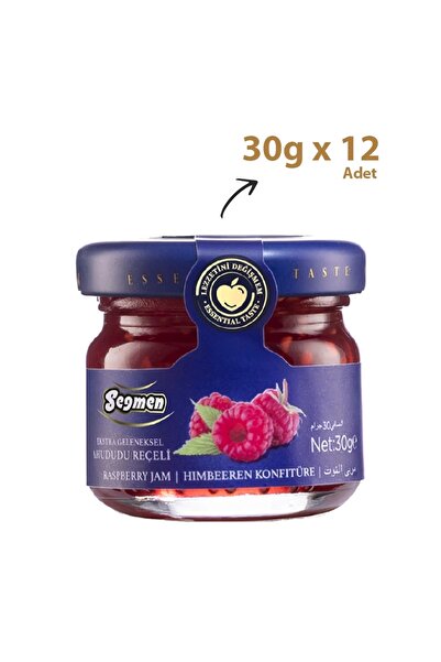 Seğmen Ahududu Reçeli Kavanoz 30g (12'li)
