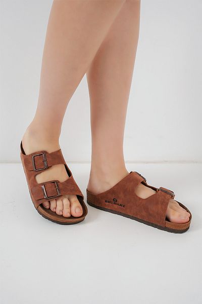 Bigdart Unisex Orthopedic Slippers 010182   - Tan