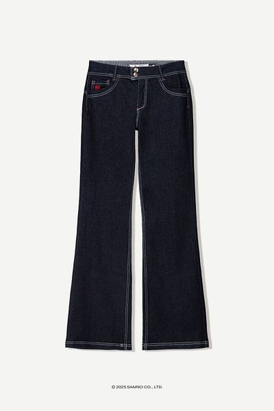 Bershka Hello Kitty bootcut jeans