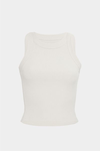 Açelya Okcu Halter Collar Cotton Slim Fit Premium Women's Tank Top
